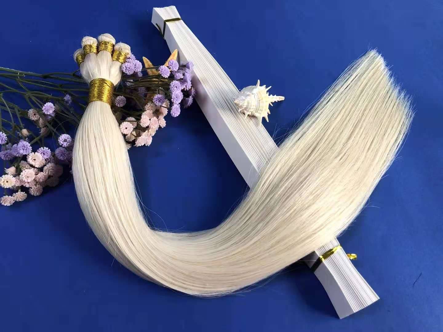 hand-tied weft hair 