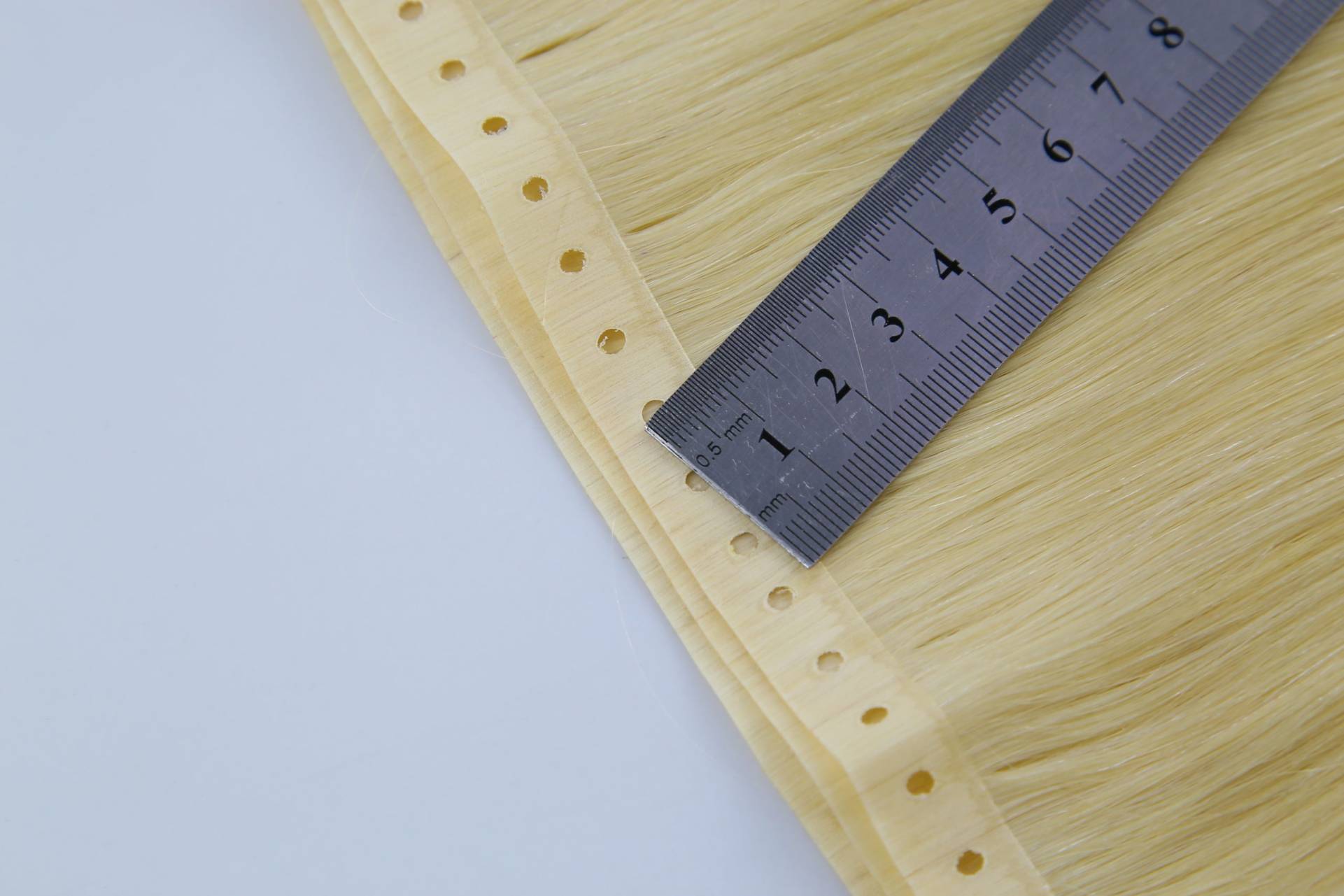 regular weft hair with hole