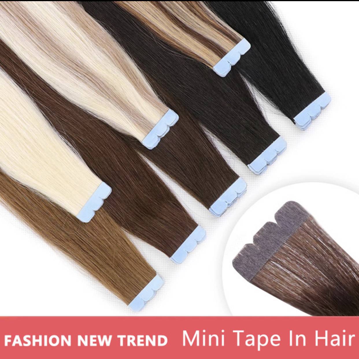 3 tabs mini tape hair in extensions 