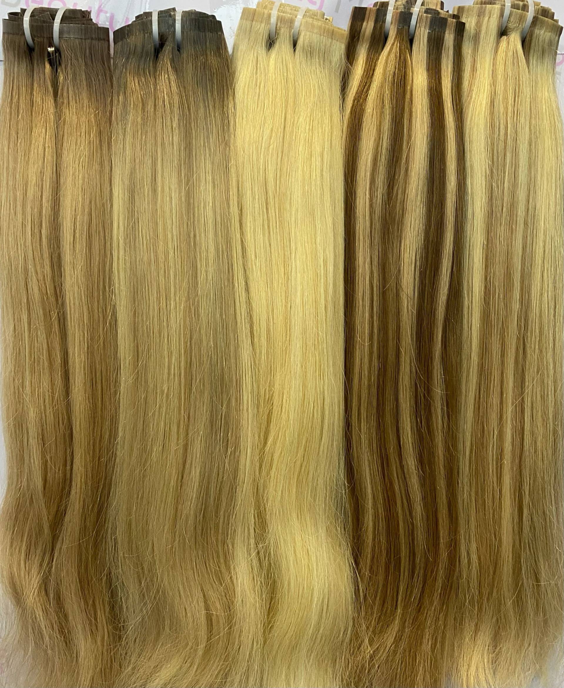 ombre color clip in hair