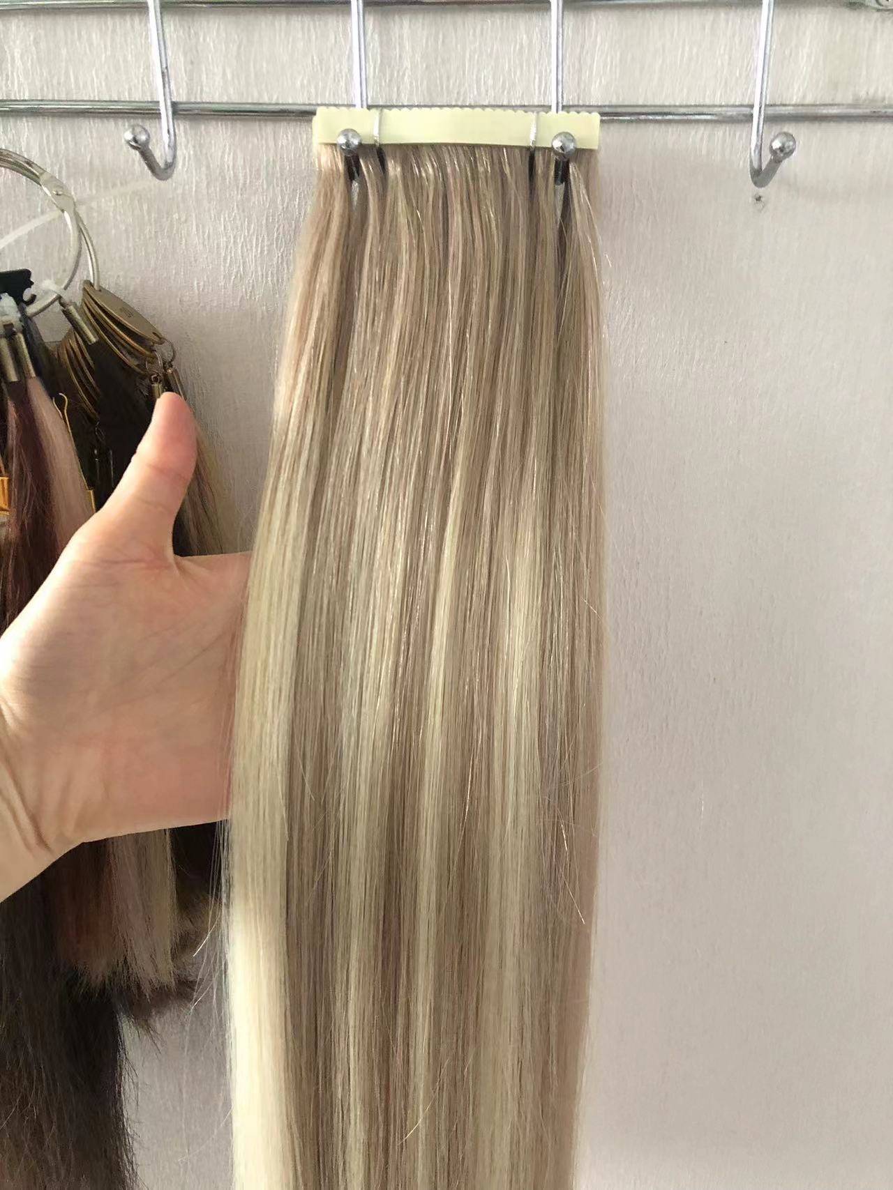 balayage color tape hair